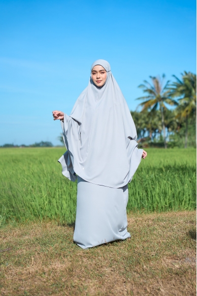 Telekung Tyara Cloud Blue